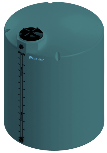 1500 Gal ProChem® Potable Water Tank w/Bulkhead Fittings - Twist Lid 16